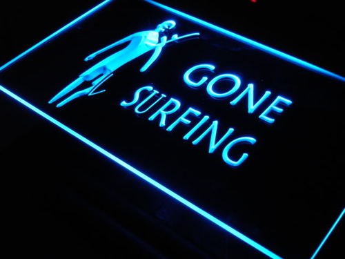 Gone Surfing Surf LED Neon Sign